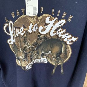 ⬇️⬇️New men’s large hunting crew sweatshirt